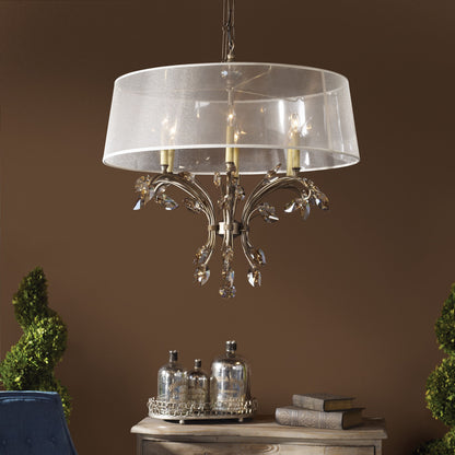 Alenya - 6 Light Shade Chandelier - Gold