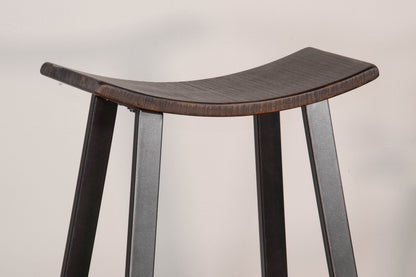 Homestead - Saddle Seat Metal Barstool (Set of 2) - Tobacco Leaf
