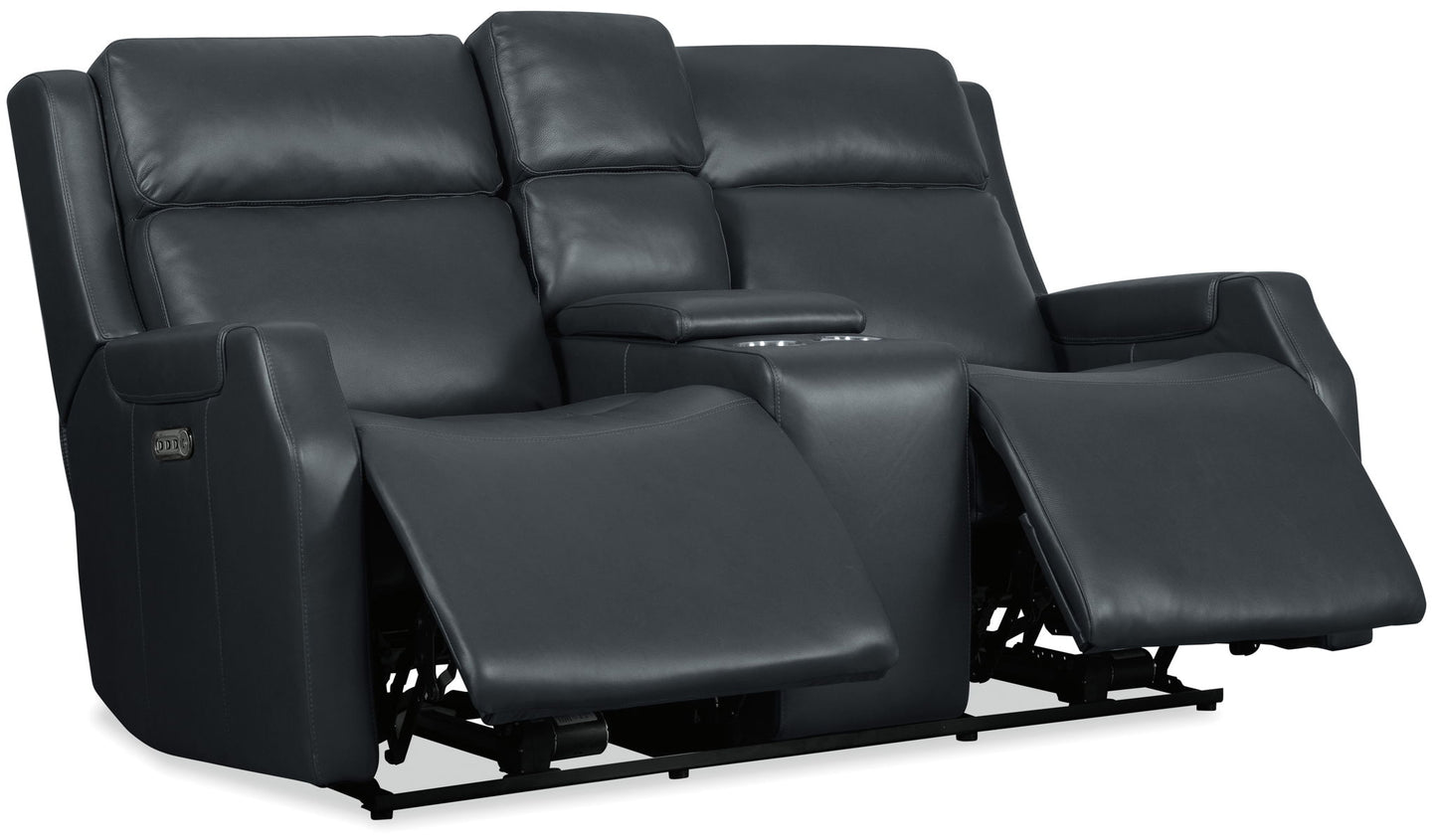 MS - Nelson Zero Gravity Power Console Loveseat With Power Headrests And Lumbar