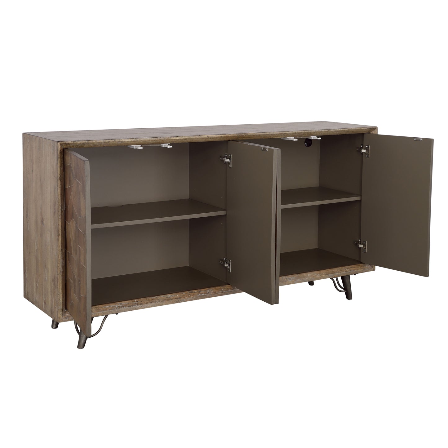 Mayweather - Four Door Credenza - Brown Multitones