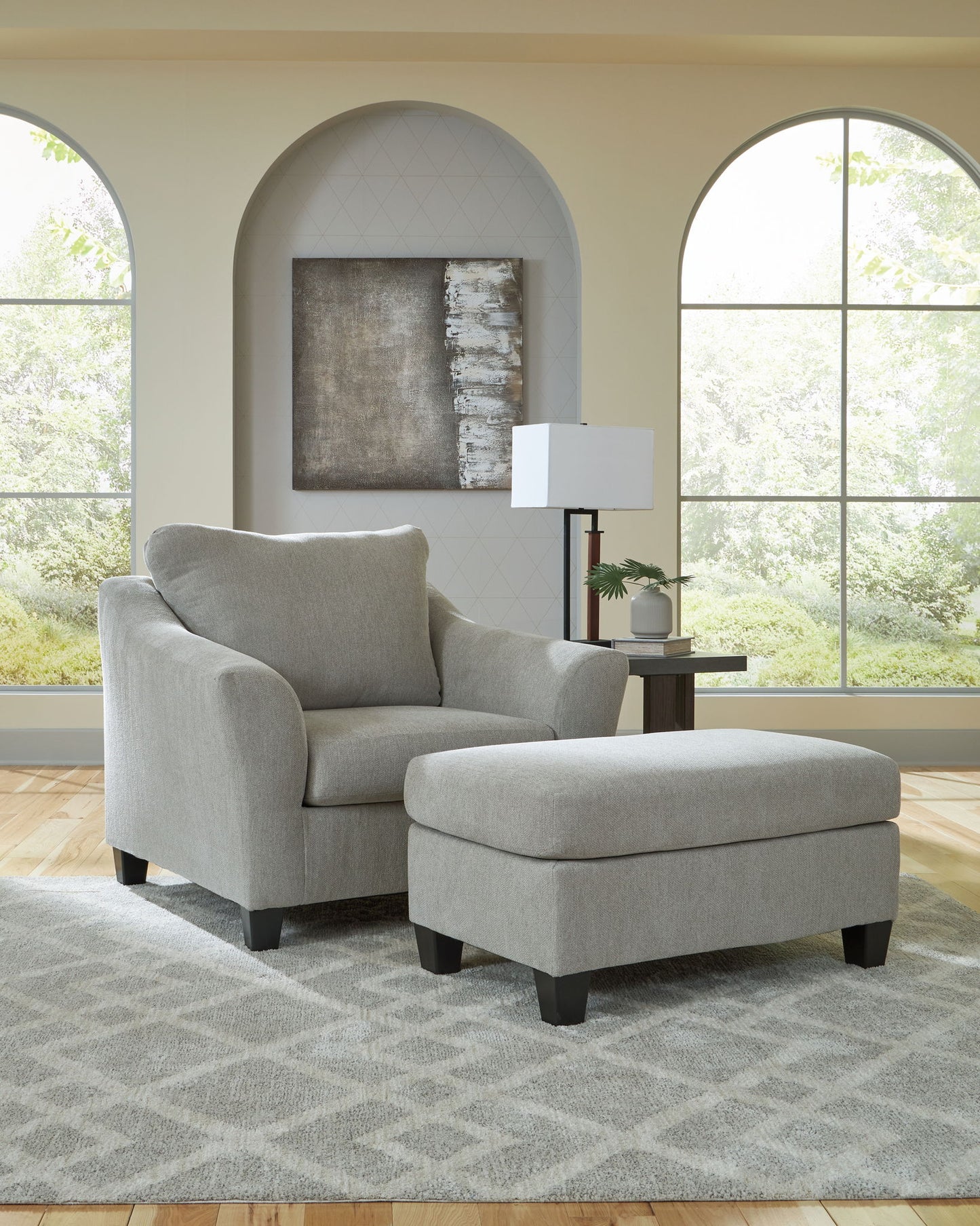 Willarae - 2 Pc. - Chair And A Half, Ottoman - Taupe