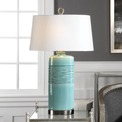 Rila - Table Lamp - Distressed Teal