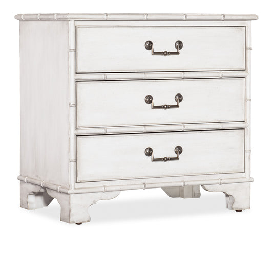 Charleston - Three-Drawer Nightstand - White