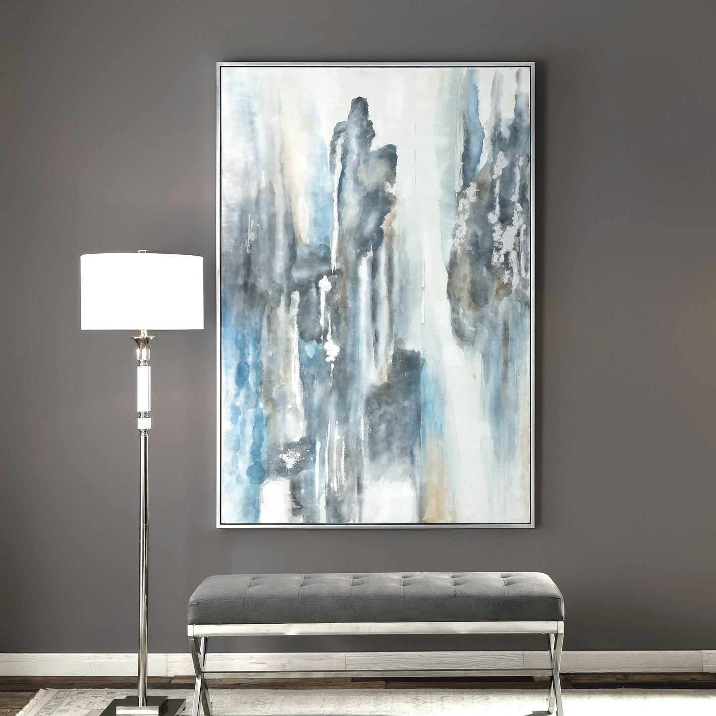 Celebrate - Modern Art - Blue