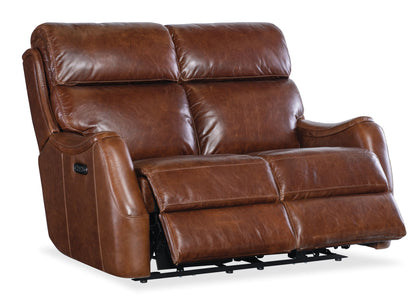 MS - Harlan Zero Gravity Power Loveseat With Power Headrest - Dark Brown
