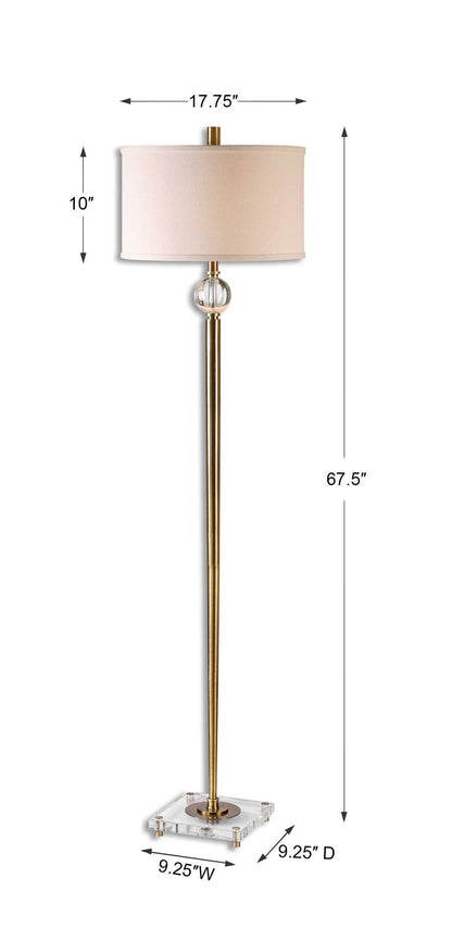 Mesita - Floor Lamp - Brass