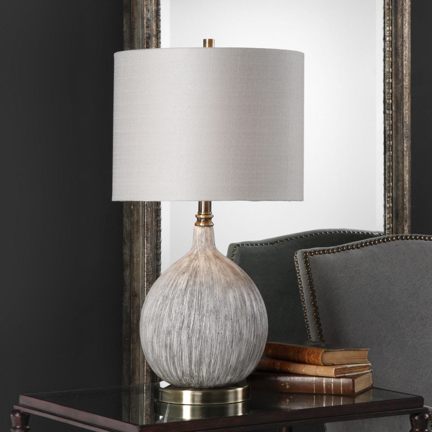 Hedera - Textured Table Lamp - Ivory