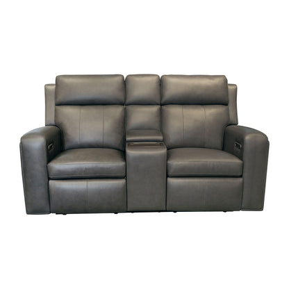 Wyatt - Power Reclining Loveseat With Console & Power Headrests & Lumbar