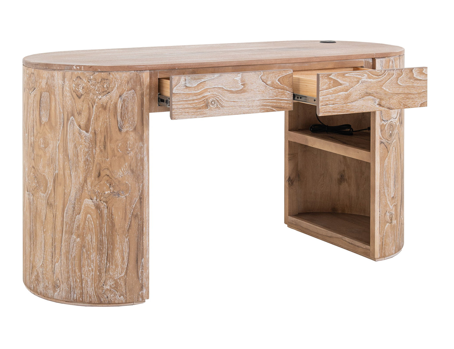 Balam - Desk - Ivory White