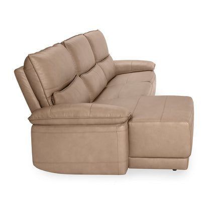 Branford - Power Recliner Sectional With LAF Chaise - Camel