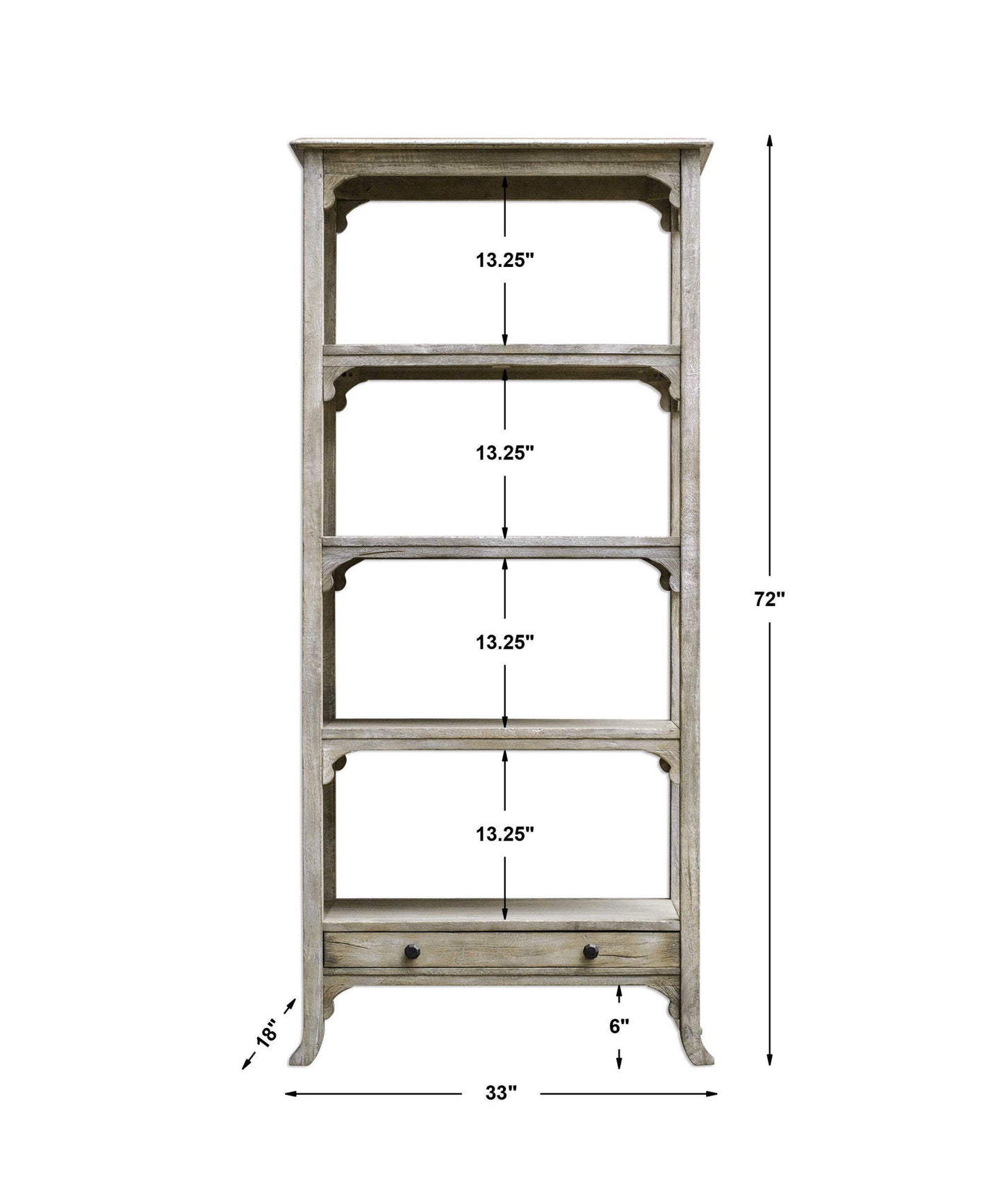 Bridgely - Etagere - Aged White