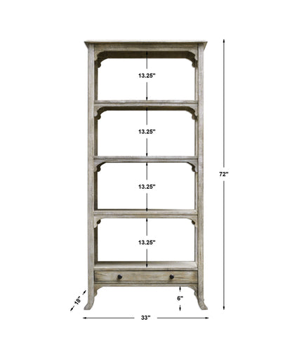 Bridgely - Etagere - Aged White