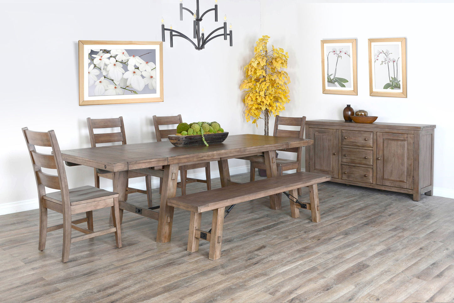 Doe Valley - Wood Dining Table With Extensions With Turnbuckle - Buckskin