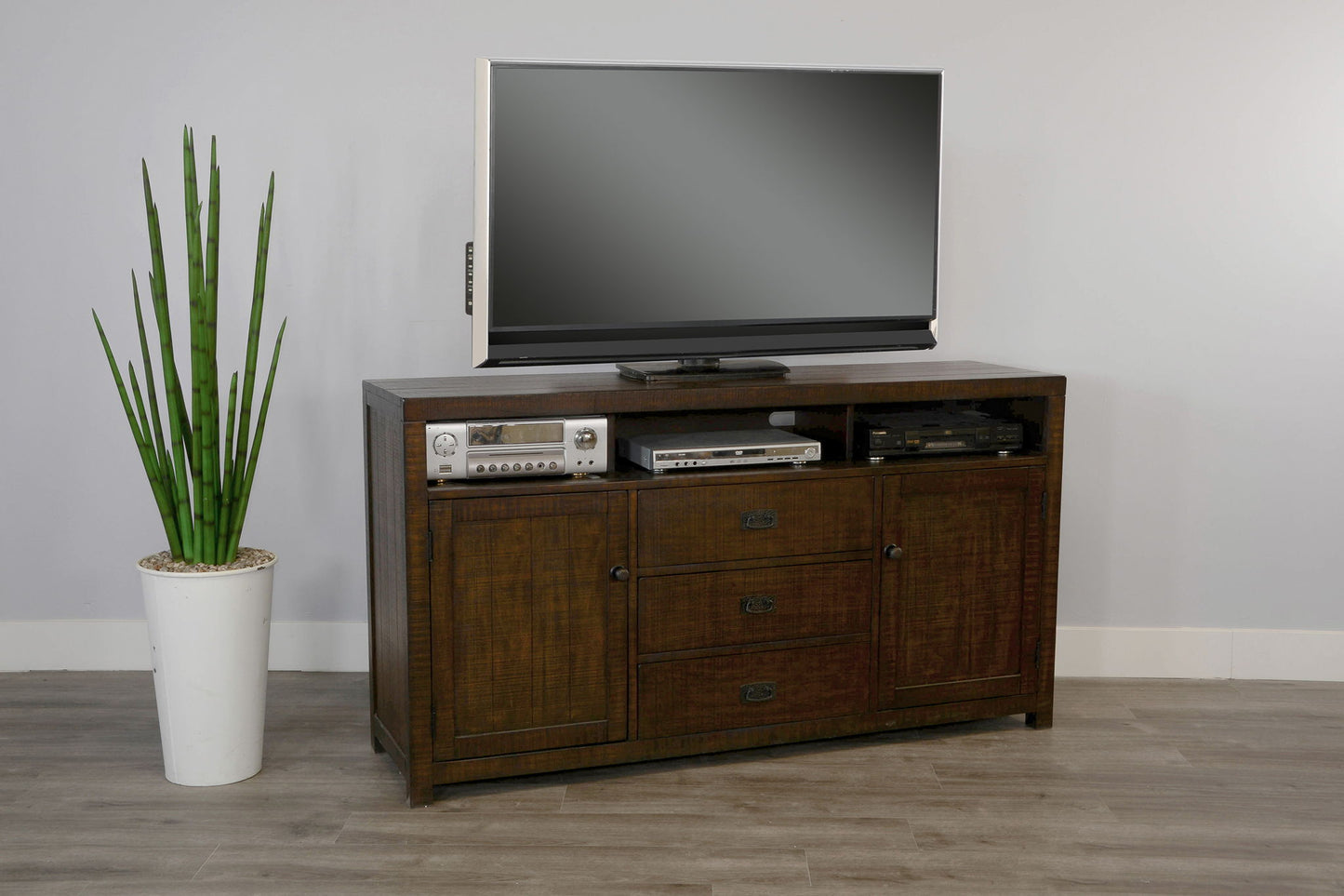 Homestead - 66" TV Console - Tobacco Leaf