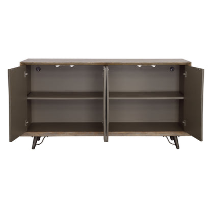 Mayweather - Four Door Credenza - Brown Multitones