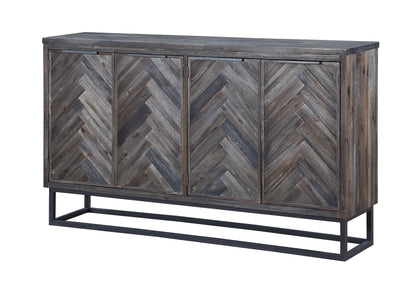 Aspen Court - Four Door Credenza - Herringbone