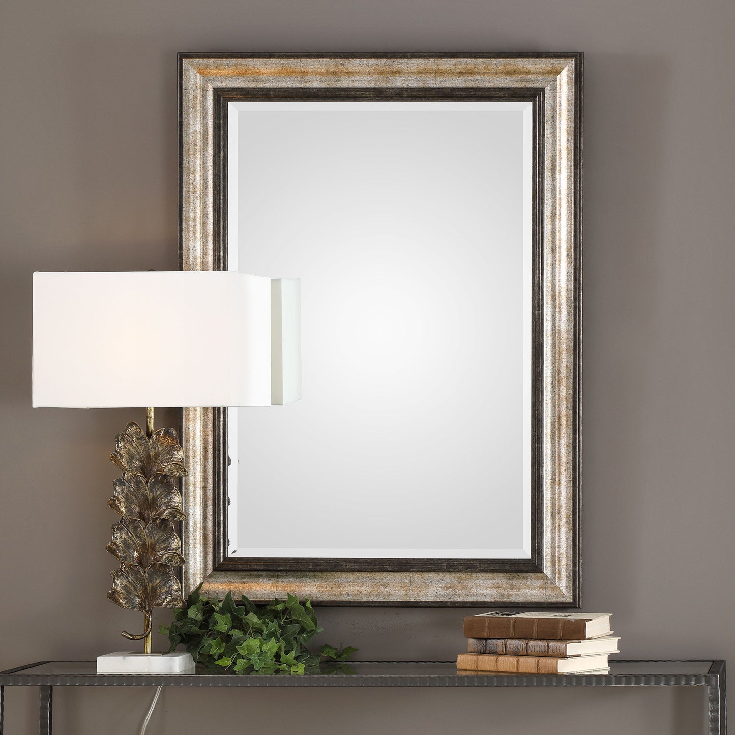 Shefford - Mirror - Antiqued Silver