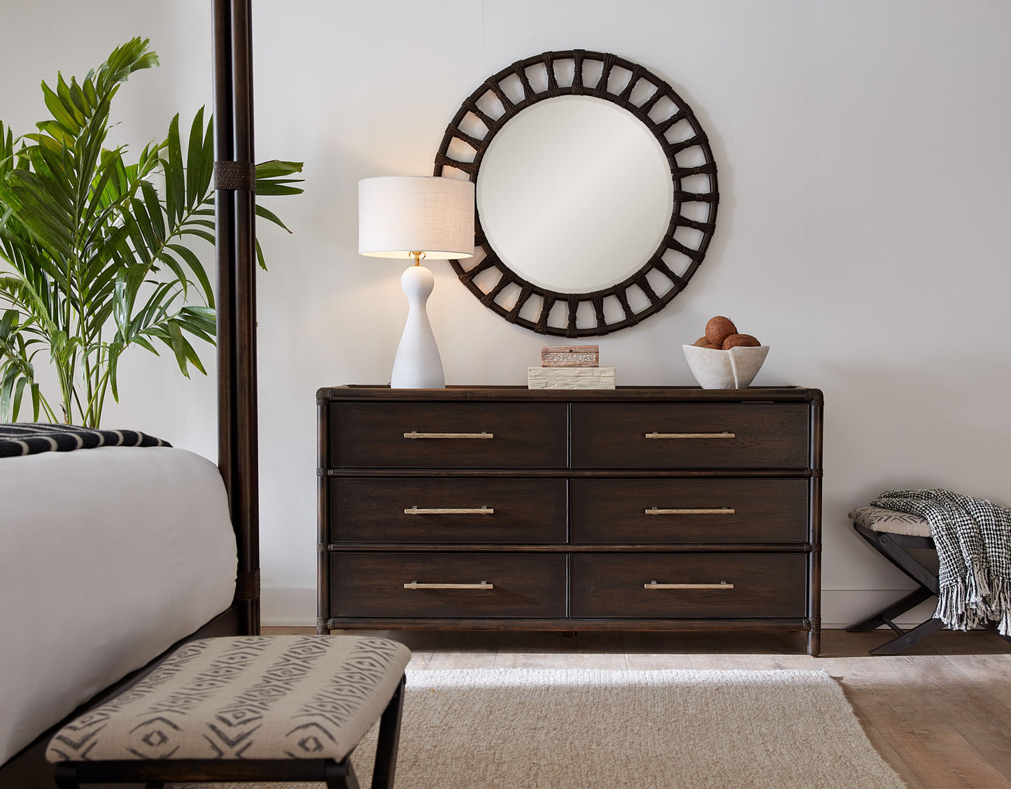 Retreat - Pole Rattan Dresser