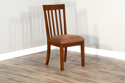 Santa Fe - Cushioned Slatback Dining Chair (Set of 2) - Dark Chocolate