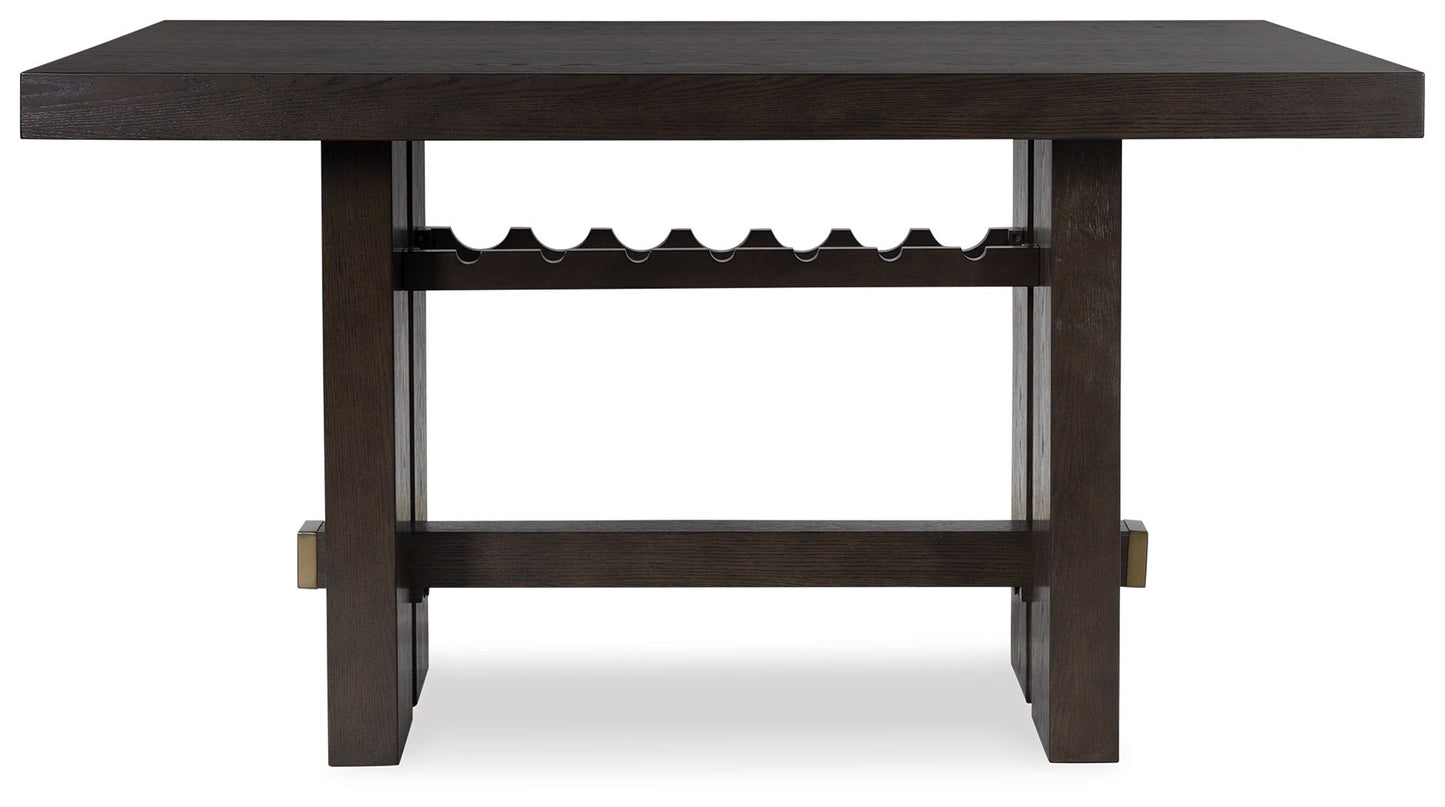 Burkhaus - Dark Brown - Rectangular Dining Room Counter Table