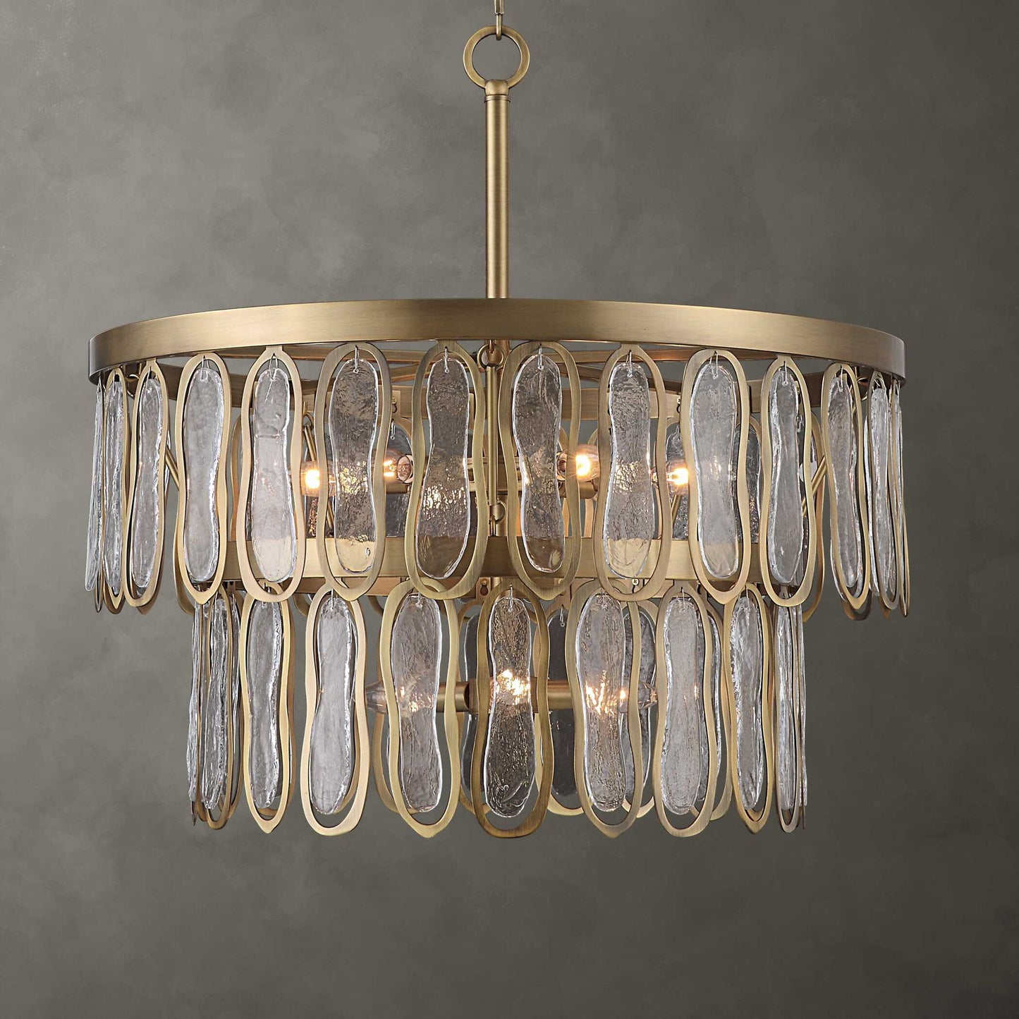 Aurelie - 9 Light Round Pendant - Brass