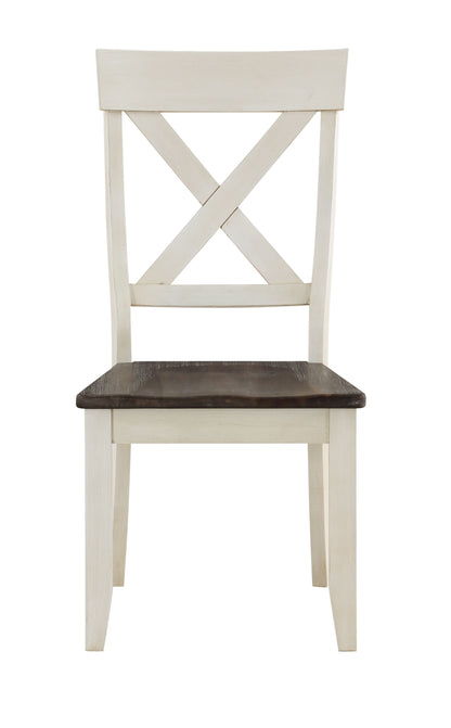 Bar Harbor II - Crossback Dining Chairs (Set of 2) - Cream