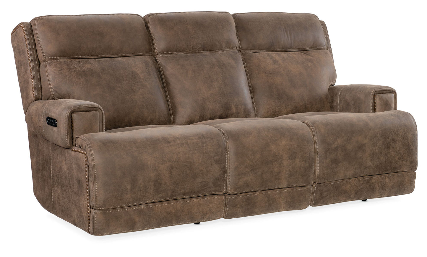 Wheeler - Power Sofa With Power Headrest - Dark Brown