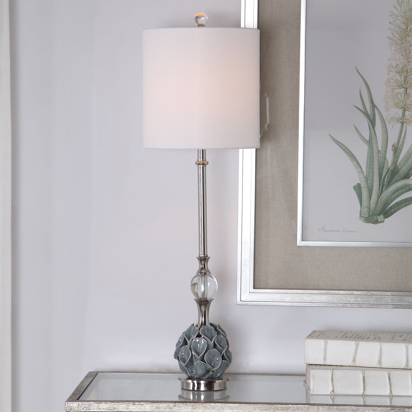 Elody - Buffet Lamp - Blue Gray