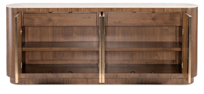 Eleana - Credenza - Medium Wood