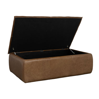 Crawford - Leather Rectangular Storage Ottoman