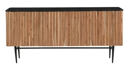 Easton - Four Door Credenza - Natural / Black