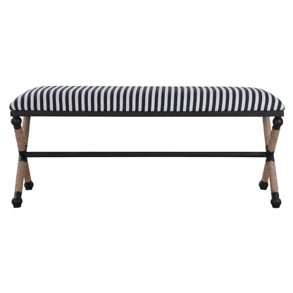 Braddock - Striped Bench - Black