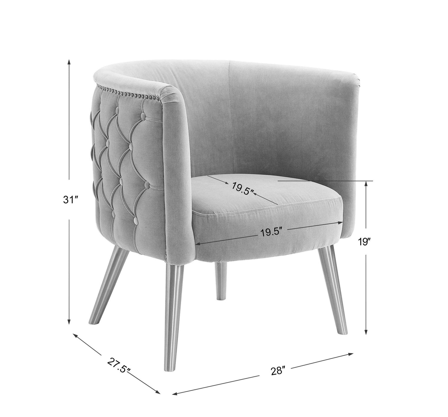 Haider - Accent Chair - Gray