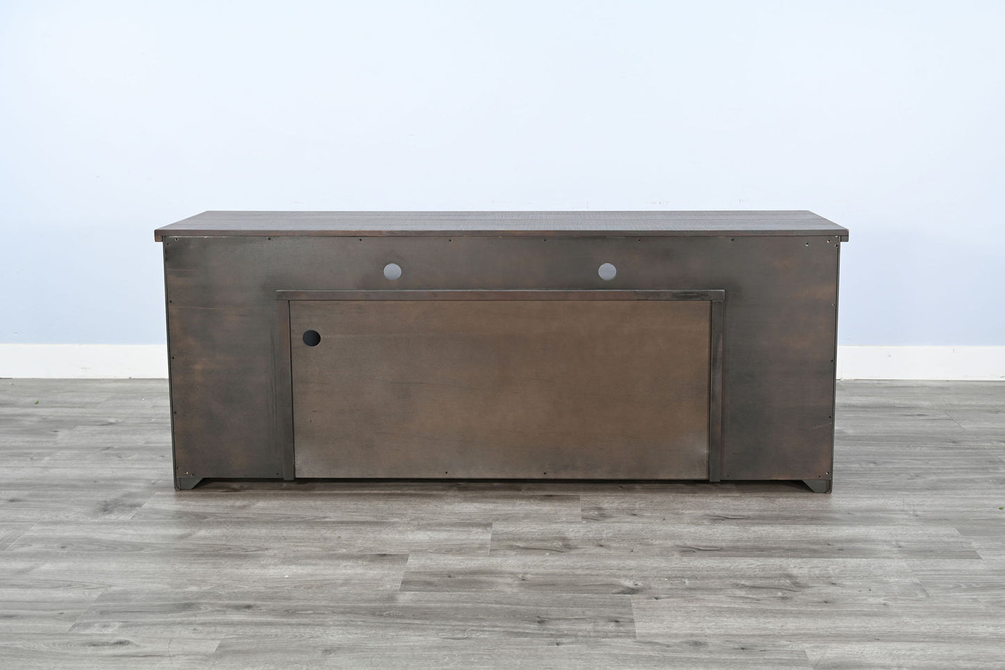 76" Media Console With Electric Fireplace