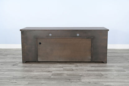 76" Media Console With Electric Fireplace