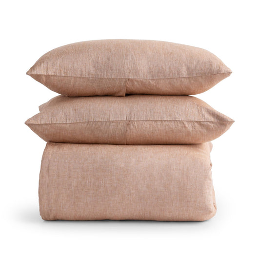 Jayson - Linen Cashmere Duvet King Set - Clay
