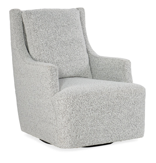 Millie - Swivel Chair - Pearl Silver