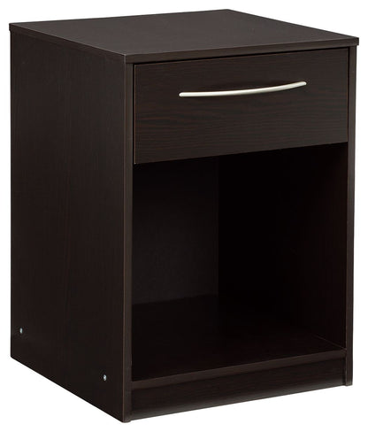 Finch - Black - One Drawer Night Stand