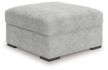 Cuddle Plush - 3 Pc. - 3-Piece Sectional, Chair And Ottoman - Arctic