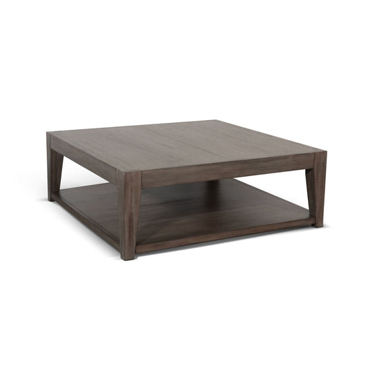 Doe Valley - Mahogany Wood Coffee Table With Casters