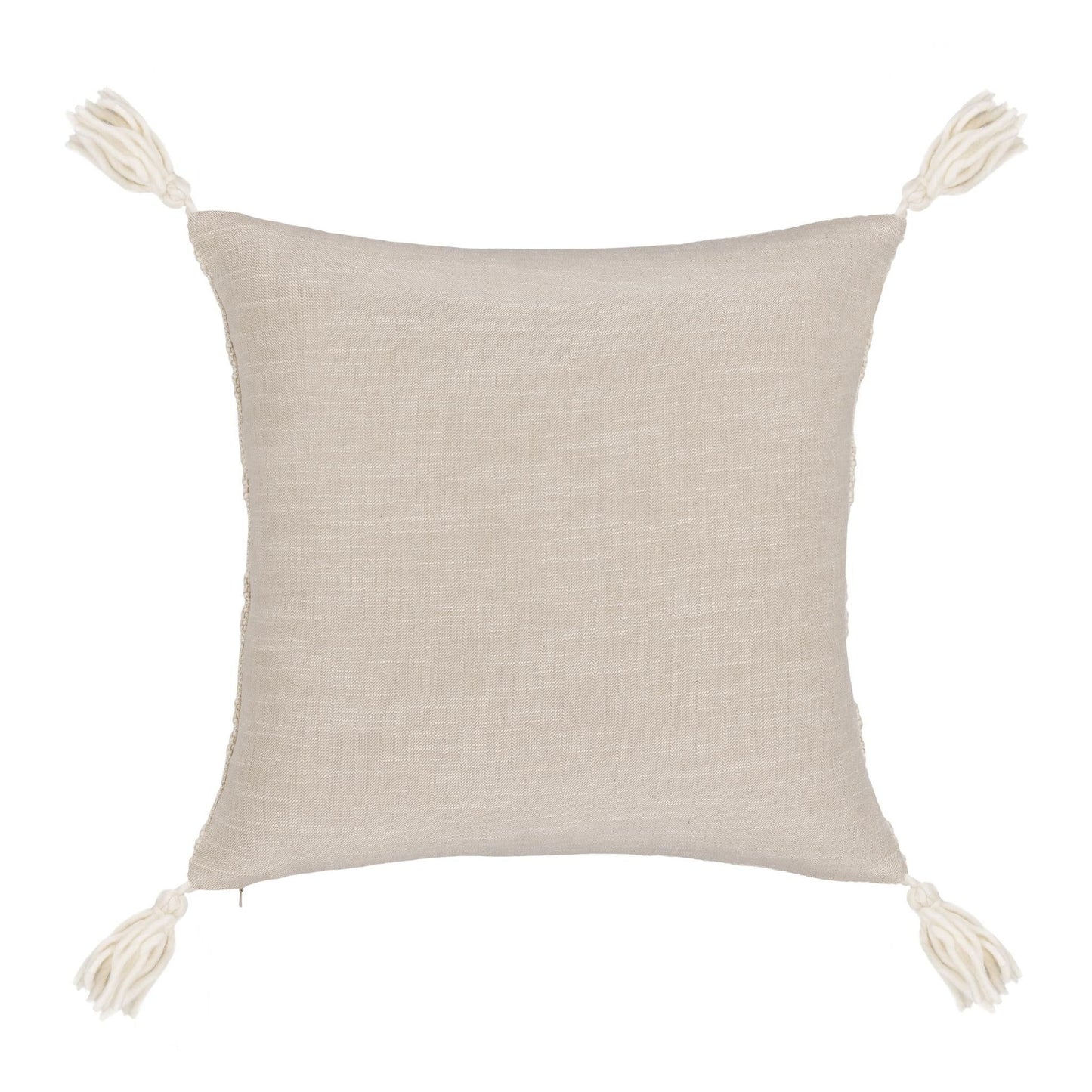 York - 26" x 26" Pillow - Natural / Ivory