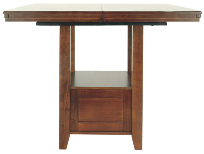 Ralene - Medium Brown - Rectangular Dining Room Counter Extension Table