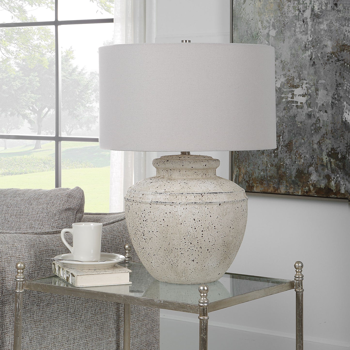 Artifact - Aged Stone Table Lamp