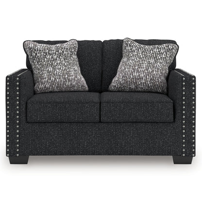 Jasmine Peaks - Loveseat - Coal