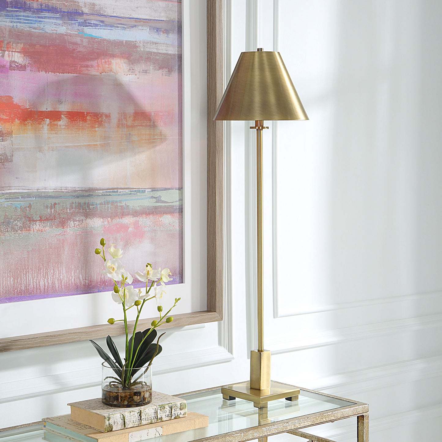 Pilot - Brass Buffet Lamp