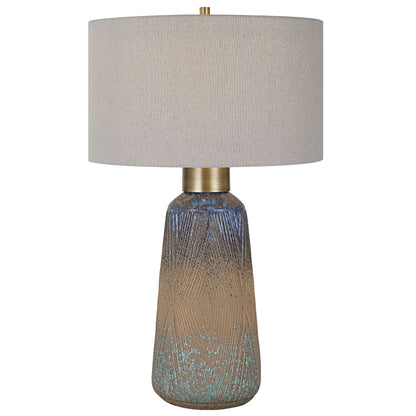 Western Sky - Ceramic Table Lamp - Blue