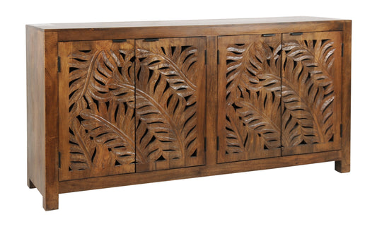 Palmer - Four Door Credenza - Fern Ajara Brown