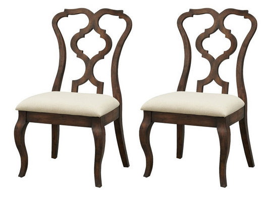 Chateau - Upholstered Dining Side Chairs (Set of 2) - Brown