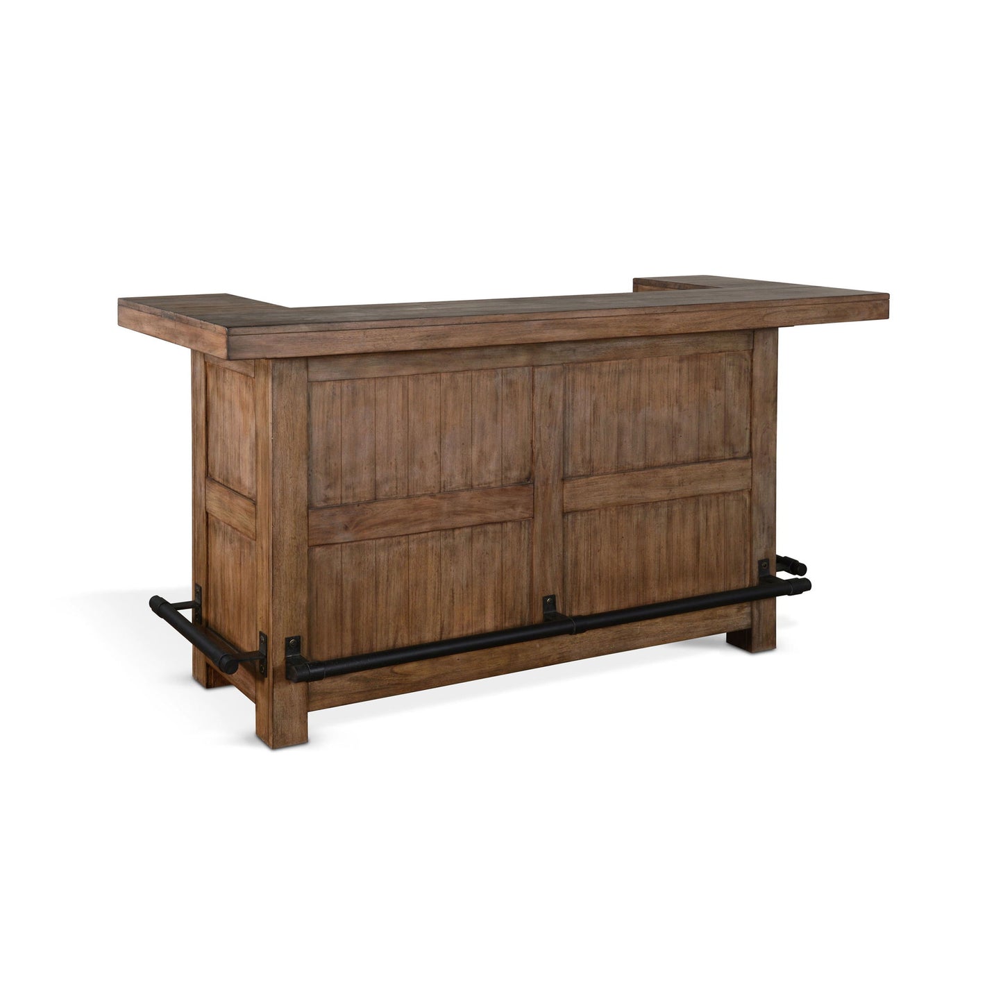 Doe Valley - Traditional Wood Home Bar - Buckskin