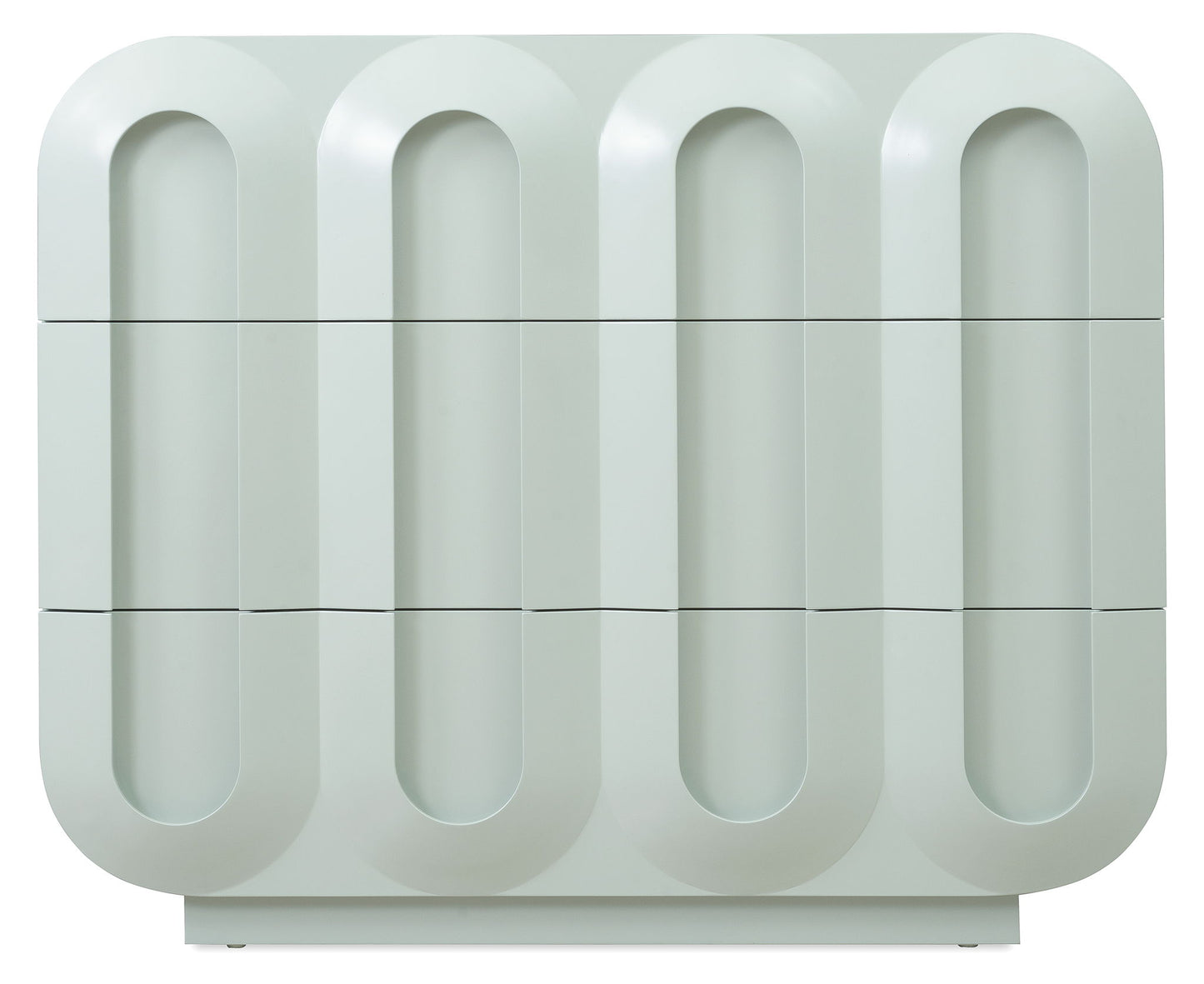 Commerce And Market - Groove Three-Drawer Chest - Light Blue